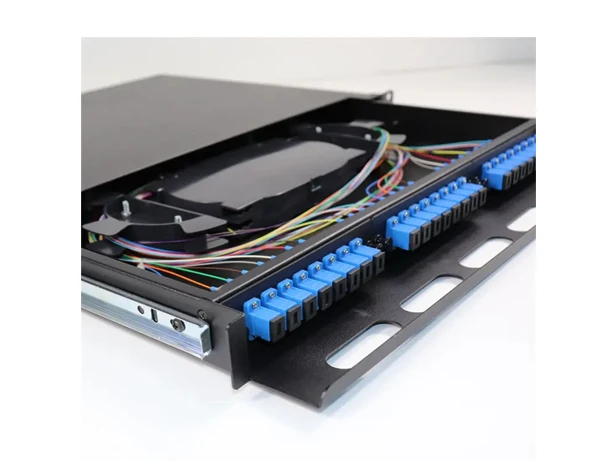 Fiber Optic Patch Panel  24 Core SC Simplex 1U Rack Mount