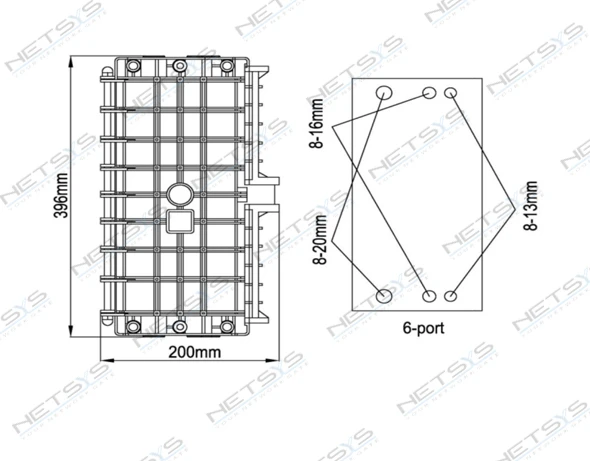 Fiber Optic Splice Closure 24 Core