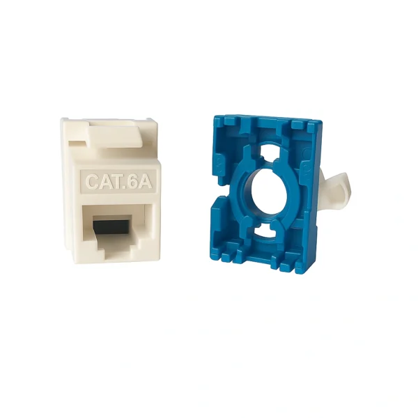 Keystone Jack Cat.6A 180° Unshielded Toolless Rotating