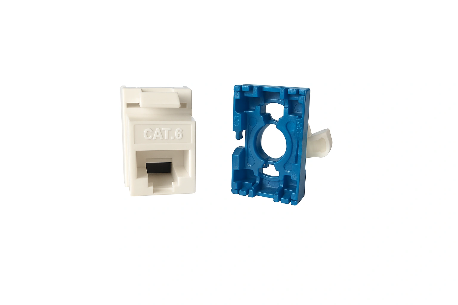 Keystone Jack Cat.6 180° Unshielded Toolless Rotating - Image 2